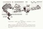 Exploded view of Ba and CP gearbox