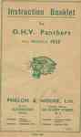 1935 Instruction Booklet frontpage